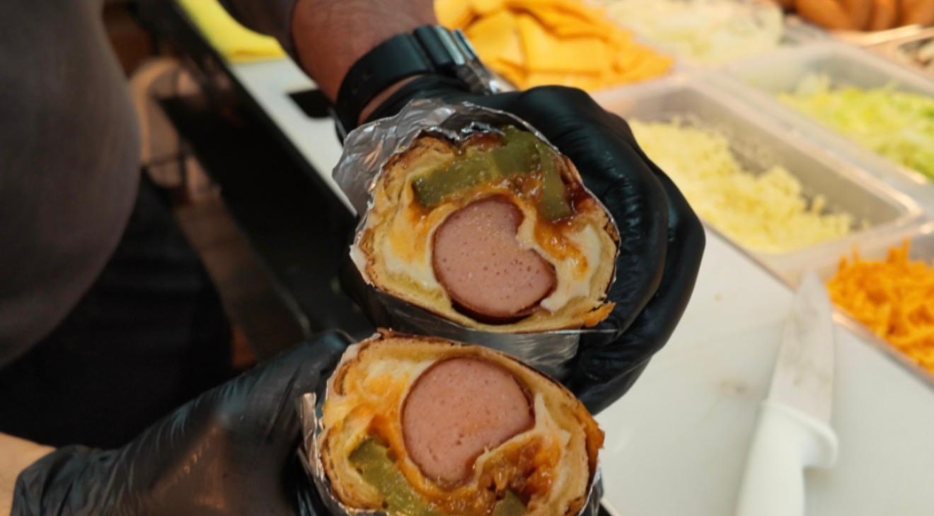 Loaded hotdog