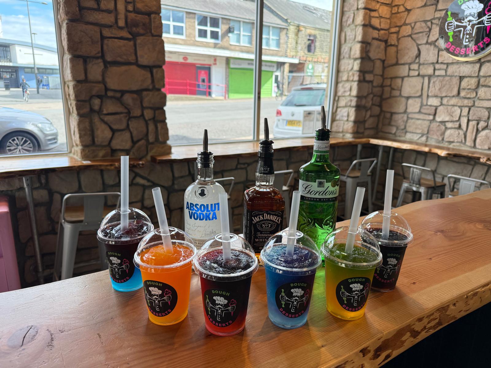 Colourful drinks lineup